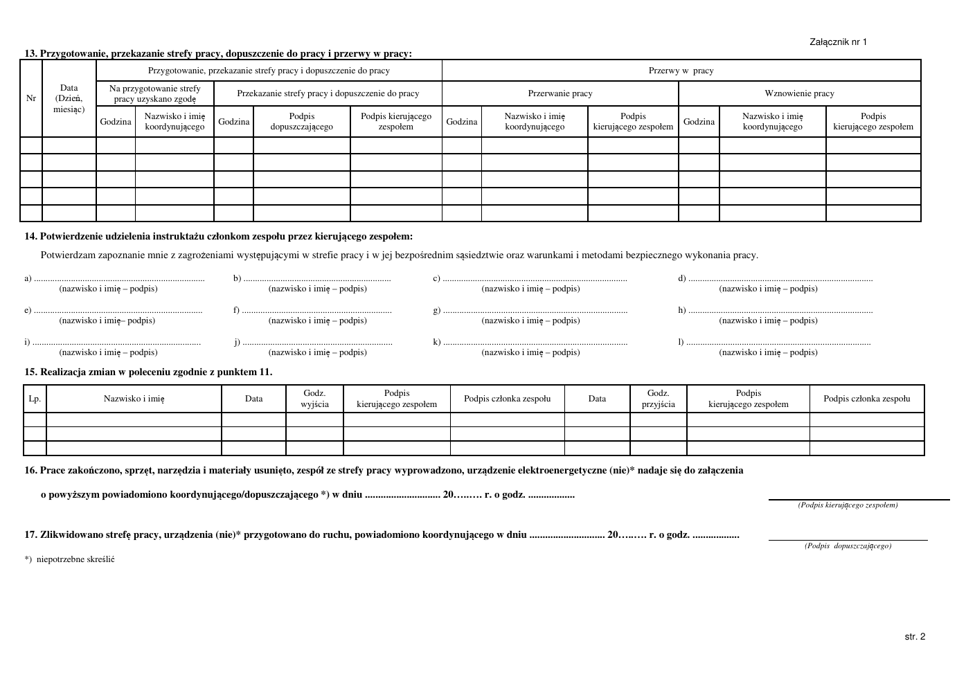 enea polecenie pisemne